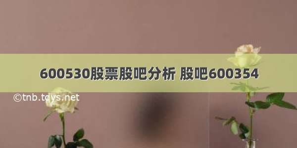 600530股票股吧分析 股吧600354