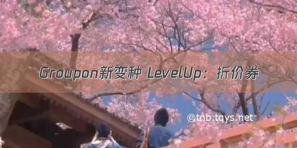 Groupon新变种 LevelUp：折价券