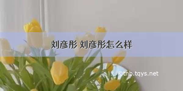 刘彦彤 刘彦彤怎么样