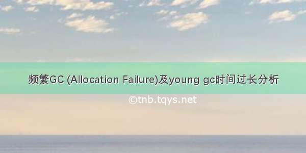 频繁GC (Allocation Failure)及young gc时间过长分析