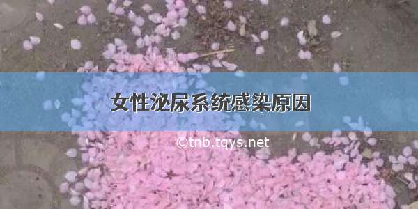 女性泌尿系统感染原因