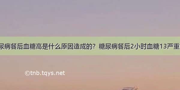 糖尿病餐后血糖高是什么原因造成的？糖尿病餐后2小时血糖13严重吗？