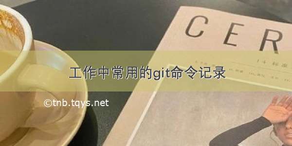 工作中常用的git命令记录