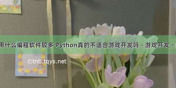 做游戏用什么编程软件较多 Python真的不适合游戏开发吗 – 游戏开发 – 前端 py