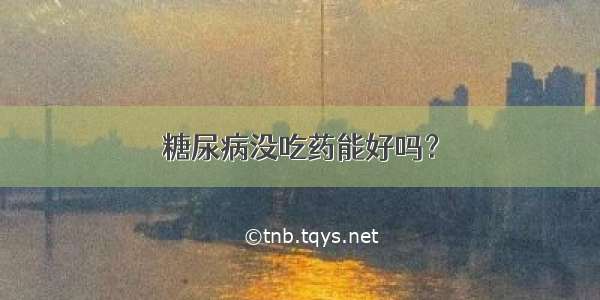 糖尿病没吃药能好吗？