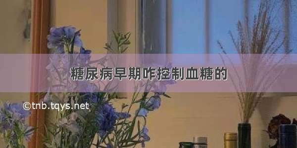 糖尿病早期咋控制血糖的