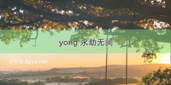 yong 永劫无间