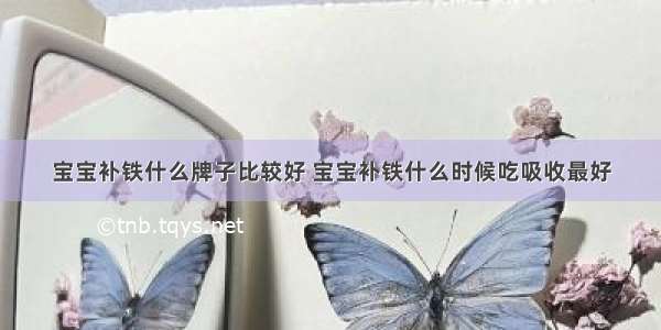 宝宝补铁什么牌子比较好 宝宝补铁什么时候吃吸收最好