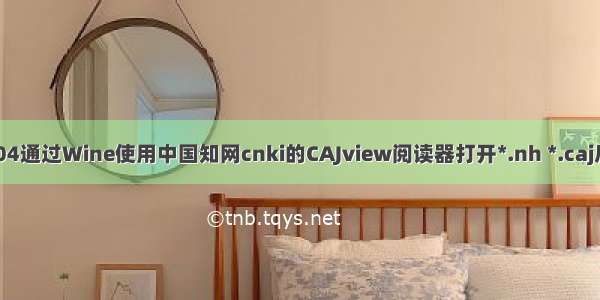 在ubuntu11.04通过Wine使用中国知网cnki的CAJview阅读器打开*.nh *.caj后缀的文献资料