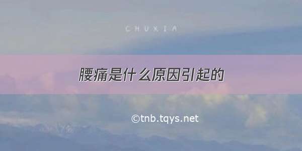 腰痛是什么原因引起的