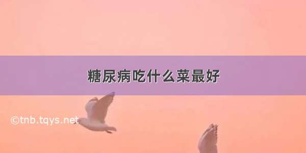 糖尿病吃什么菜最好