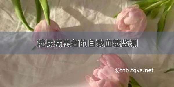 糖尿病患者的自我血糖监测