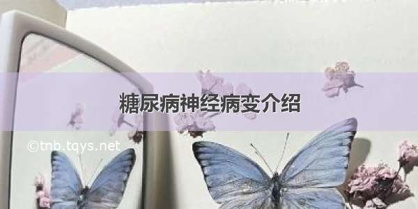 糖尿病神经病变介绍