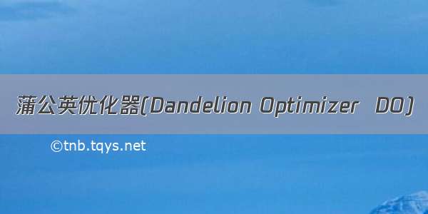 蒲公英优化器(Dandelion Optimizer  DO)