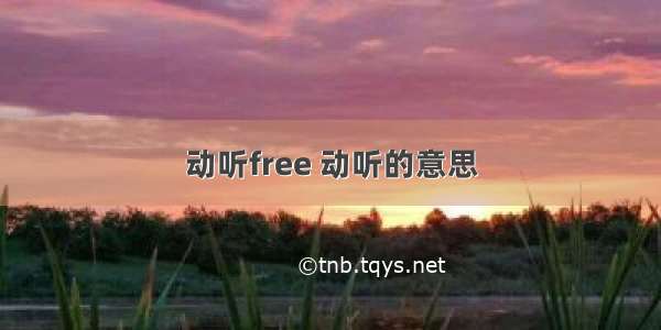 动听free 动听的意思