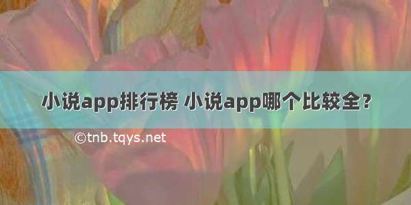 小说app排行榜 小说app哪个比较全？