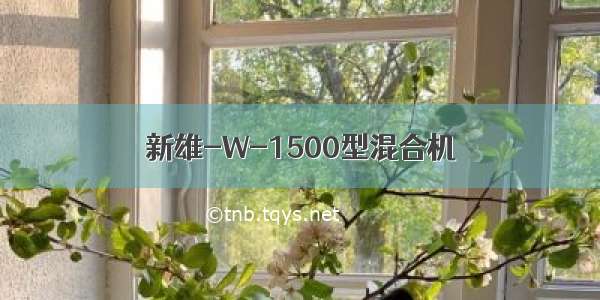 新雄-W-1500型混合机