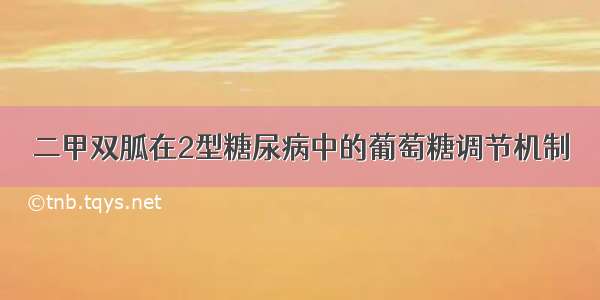 二甲双胍在2型糖尿病中的葡萄糖调节机制