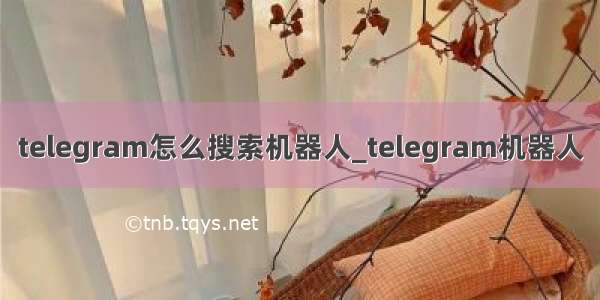 telegram怎么搜索机器人_telegram机器人