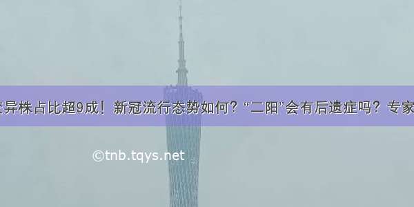 XBB变异株占比超9成！新冠流行态势如何？“二阳”会有后遗症吗？专家解答...