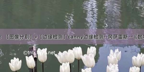 算法应用三：【图像分割】+【边缘检测】canny边缘检测--冈萨雷斯--《数字图像处理》