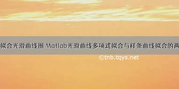 matlab 拟合光滑曲线图 Matlab光滑曲线多项式拟合与样条曲线拟合的两个案例