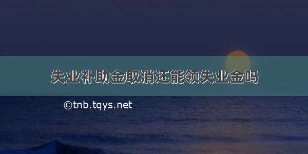 失业补助金取消还能领失业金吗