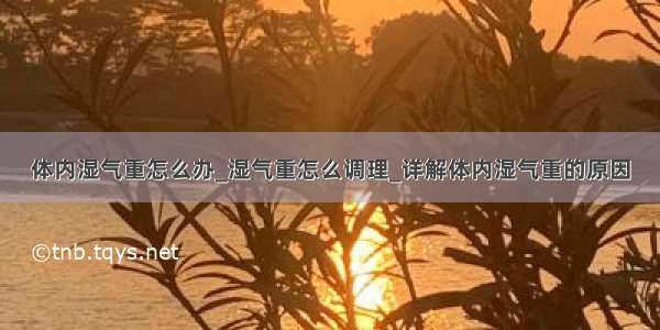 体内湿气重怎么办_湿气重怎么调理_详解体内湿气重的原因