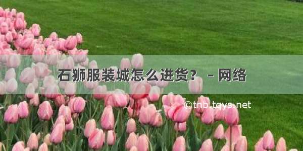 石狮服装城怎么进货？ – 网络