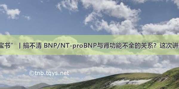 “绿宝书”丨搞不清 BNP/NT-proBNP与肾功能不全的关系？这次讲明白啦