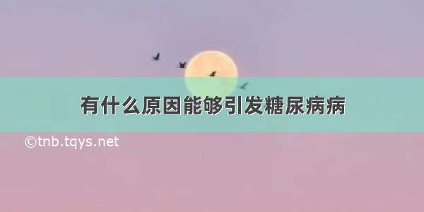 有什么原因能够引发糖尿病病