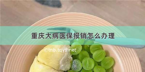 重庆大病医保报销怎么办理