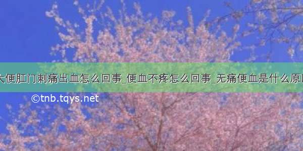 大便肛门刺痛出血怎么回事_便血不疼怎么回事_无痛便血是什么原因