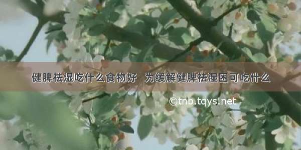 健脾祛湿吃什么食物好   为缓解健脾祛湿困可吃什么