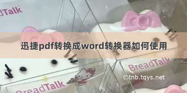 迅捷pdf转换成word转换器如何使用