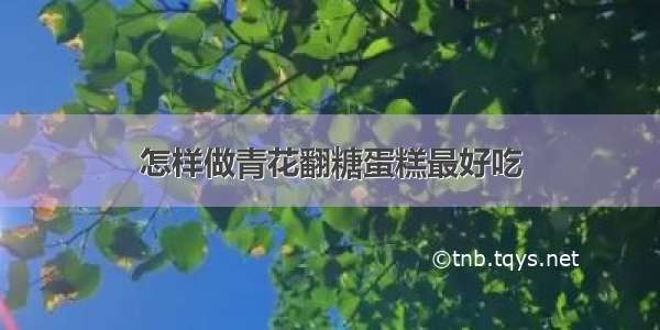 怎样做青花翻糖蛋糕最好吃