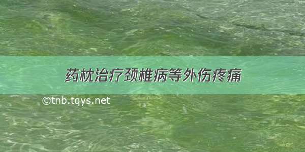 药枕治疗颈椎病等外伤疼痛