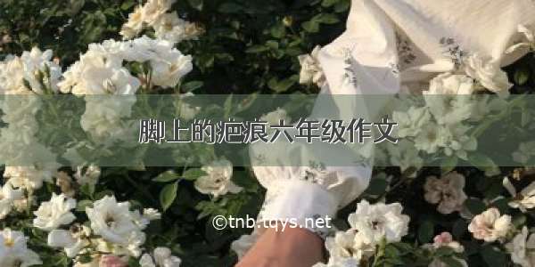 脚上的疤痕六年级作文