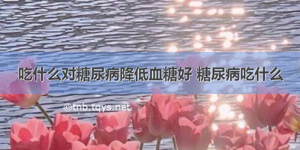 吃什么对糖尿病降低血糖好 糖尿病吃什么