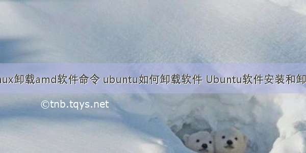 linux卸载amd软件命令 ubuntu如何卸载软件 Ubuntu软件安装和卸载