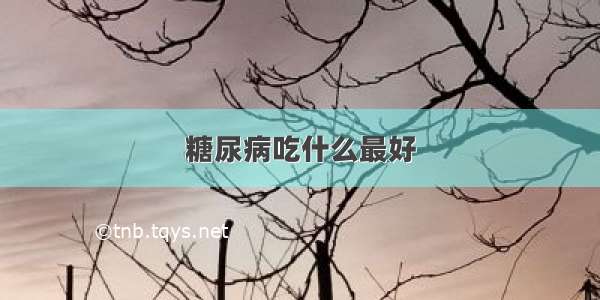 糖尿病吃什么最好