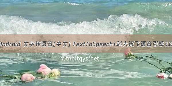  Android 文字转语音(中文) TextToSpeech+科大讯飞语音引擎3.0