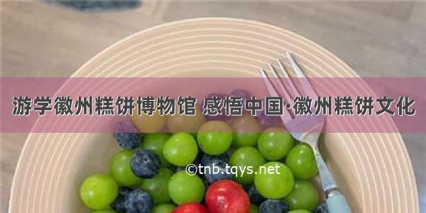 游学徽州糕饼博物馆 感悟中国·徽州糕饼文化