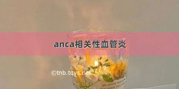 anca相关性血管炎