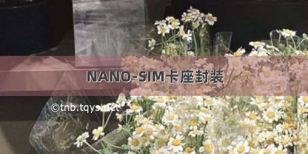 NANO-SIM卡座封装