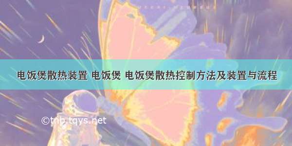 电饭煲散热装置 电饭煲 电饭煲散热控制方法及装置与流程