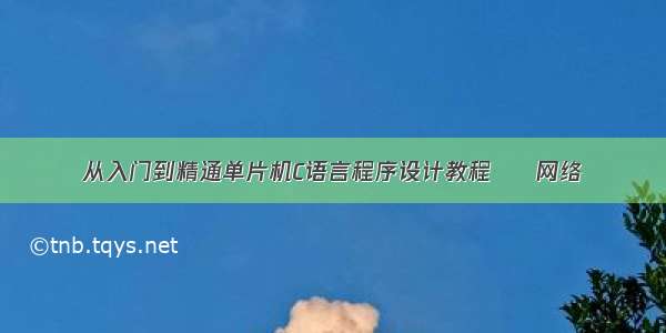 从入门到精通单片机C语言程序设计教程 – 网络