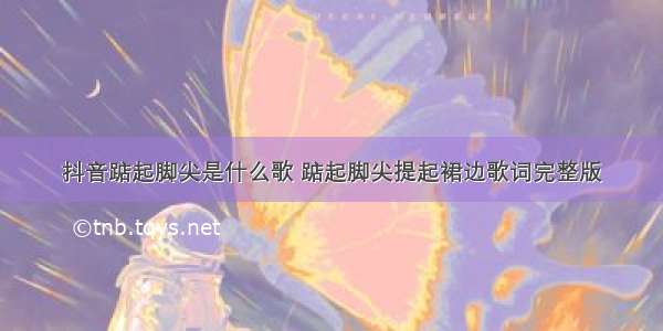 抖音踮起脚尖是什么歌 踮起脚尖提起裙边歌词完整版