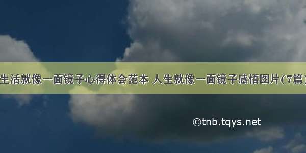 生活就像一面镜子心得体会范本 人生就像一面镜子感悟图片(7篇)