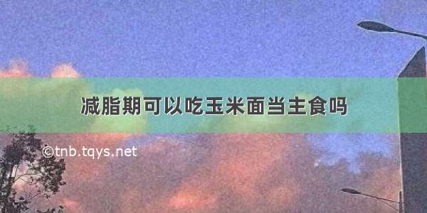 减脂期可以吃玉米面当主食吗